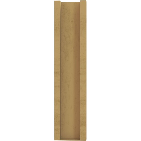Ekena Millwork 5 1/2-in W x 20-in D x 24-in H Funston Slat Rough Cedar Woodgrain TimberThane Outlooker, Primed Tan - OUTUR055X20X24FST24RCPR