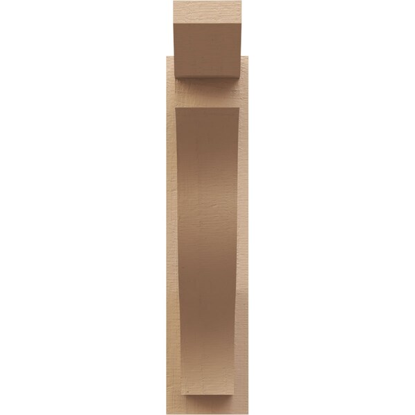Ekena Millwork 5 1/2-in W x 20-in D x 24-in H Funston Slat Rough Cedar Woodgrain TimberThane Outlooker, Primed Tan - OUTUR055X20X24FST24RCPR