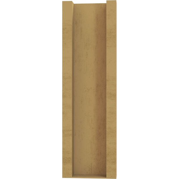 Ekena Millwork 5 1/2-in W x 14-in D x 18-in H Balboa Block Rough Cedar Woodgrain TimberThane Outlooker, Primed Tan - OUTUR055X14X18BOA44RCPR
