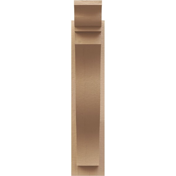 Ekena Millwork 6-in W x 20-in D x 28-in H Funston Trad Rough Cedar Woodgrain TimberThane Outlooker, Primed Tan - OUTUR060X20X28FST04RCPR