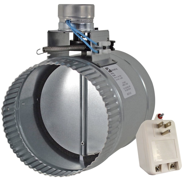 Suncourt 6" Fully Adjustable Motorized Airflow Control Damper - Normally Closed - ZC206