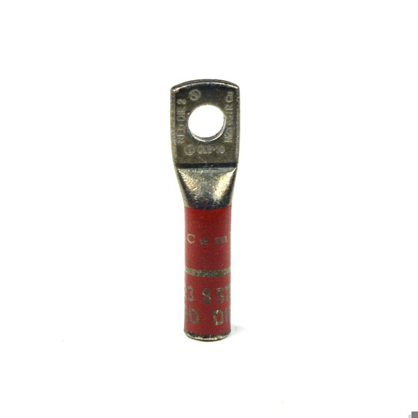 Sistema de automatización de conexión Interconectada #8 Awg, Tornillo de 1/4 de Pulgada, Conector de Compresión de Barril Largo, Rojo, Cl8-14., Paquete de 50 - 2395186