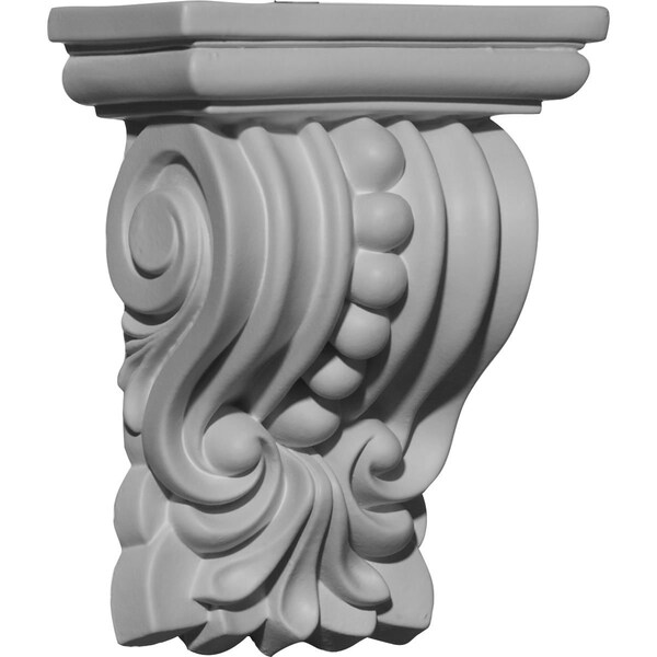 Ekena Millwork 4 3/8"W x 2 1/2"D x 5 5/8"H Palmetto Beaded Corbel - COR04X02X05PA