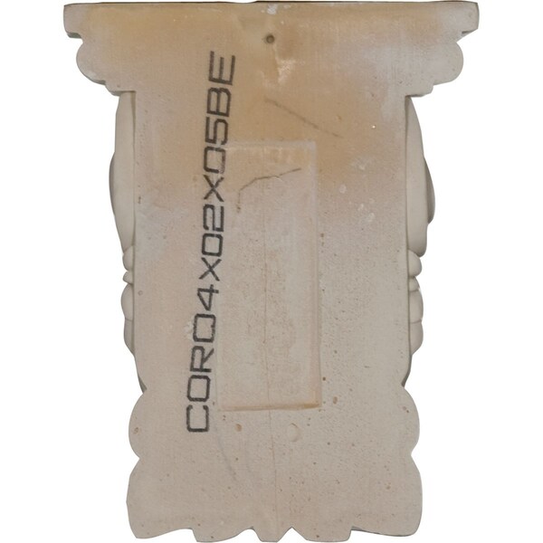 Ekena Millwork 4 3/8"W x 2 1/2"D x 5 5/8"H Palmetto Beaded Corbel - COR04X02X05PA