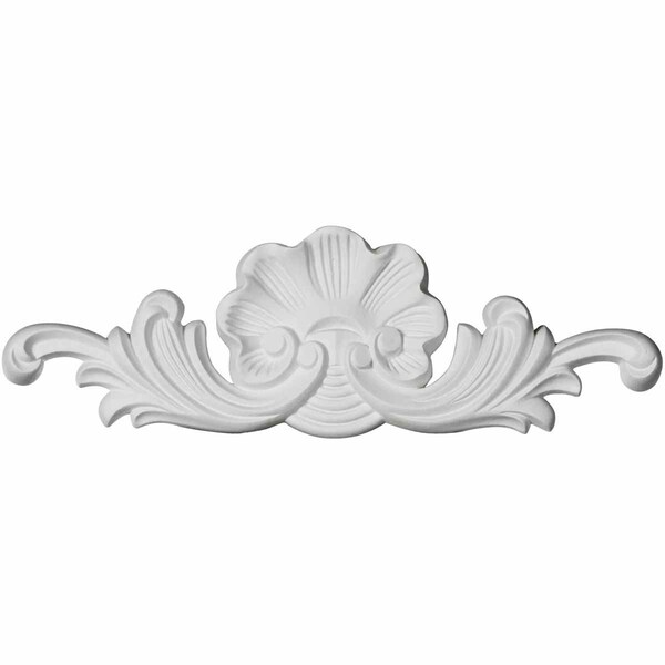 Ekena Millwork 12 3/8"W x 4"H x 7/8"P Edwards Sunflower and Leaves Onlay - ONL12X04X01ED