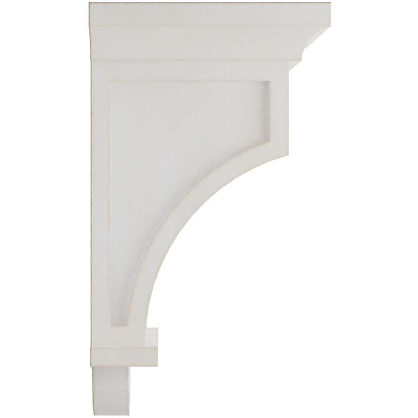Ekena Millwork 5"W x 5"D x 9"H Arts and Crafts Wood Vintage Decor Corbel, Chalk Dust White - CORWD05X05X09ARWH