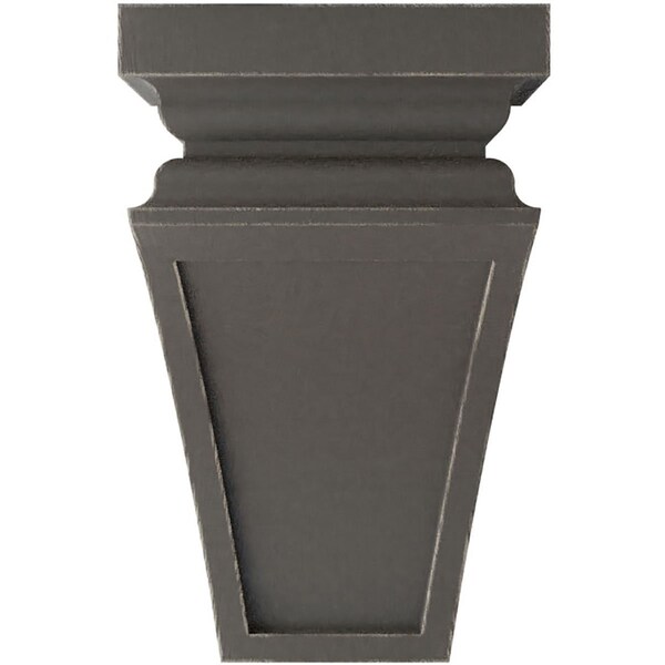 Ekena Millwork 5"W x 5 3/4"D x 10"H Medium Nevio Wood Vintage Decor Corbel, Reclaimed Grey - CORWD05X05X10NEGY