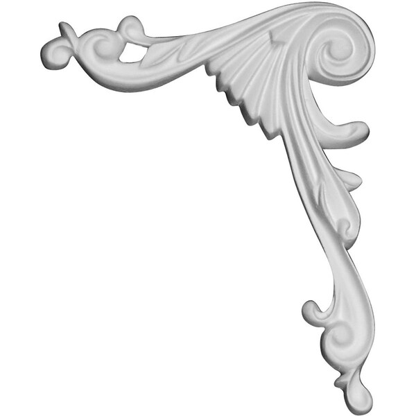 Ekena Millwork 4 3/4"W x 5 7/8"H x 7/8"P Loera Scroll Onlay, Right - ONL05X06X01LO-R