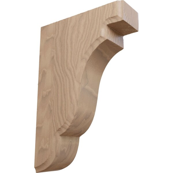 Ekena Millwork 1 3/4"W x 5"D x 7 1/2"H Bedford Wood Bracket, Mahogany - BKTW02X05X08BEGM