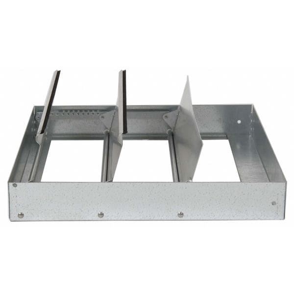 Dayton Backdraft Damper For 16 in Fan, Single Panel, 4-1/2 in L x 15-3/4 in W x 15-3/4 in H, Aluminum - 3HHL5