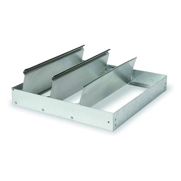Dayton Backdraft Damper For 16 in Fan, Single Panel, 4-1/2 in L x 15-3/4 in W x 15-3/4 in H, Aluminum - 3HHL5