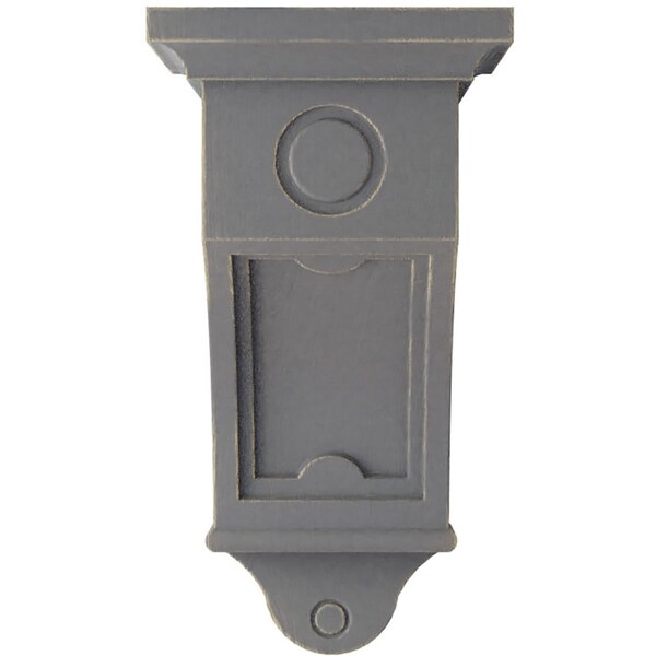 Ekena Millwork 7 1/2"W x 7 1/2"D x 14"H Arts and Crafts Wood Vintage Decor Corbel, Pebble Grey - CORWD07X07X14ARPG
