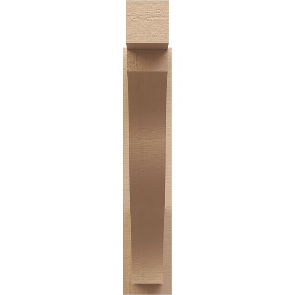 Ekena Millwork 5 1/2-in W x 28-in D x 28-in H Funston Block Rough Cedar Woodgrain TimberThane Outlooker, Primed Tan - OUTUR055X28X28FST44RCPR