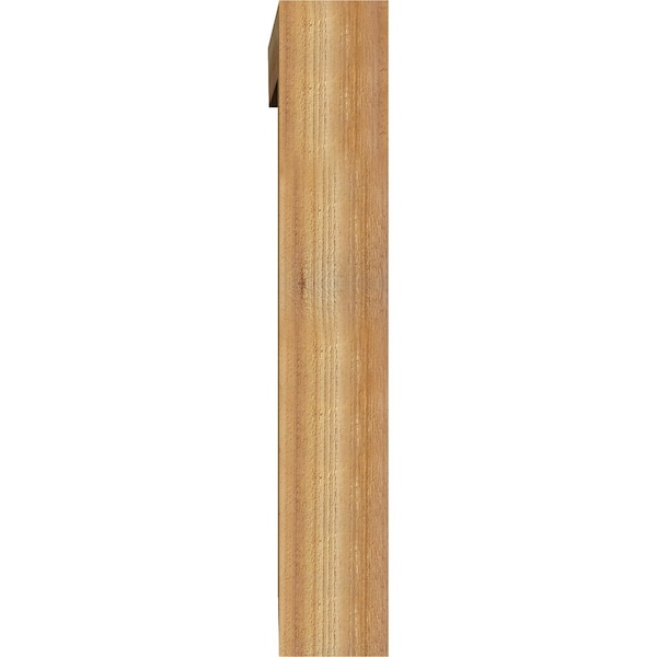 Ekena Millwork Thorton Traditional Rough Sawn Bracket w/ Offset Brace, Western Red Cedar, 6"W x 36"D x 36"H - BKT0604X36X36THR01RWR