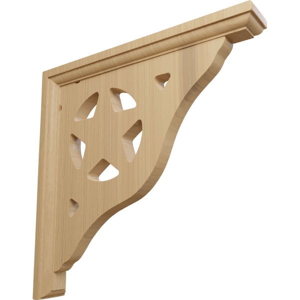Ekena Millwork 1 1/2"W x 10"D x 10"H Austin Bracket, Cherry - BKT01X10X10AUCH