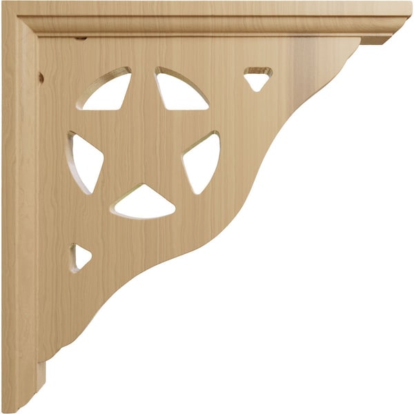 Ekena Millwork 1 1/2"W x 10"D x 10"H Austin Bracket, Cherry - BKT01X10X10AUCH