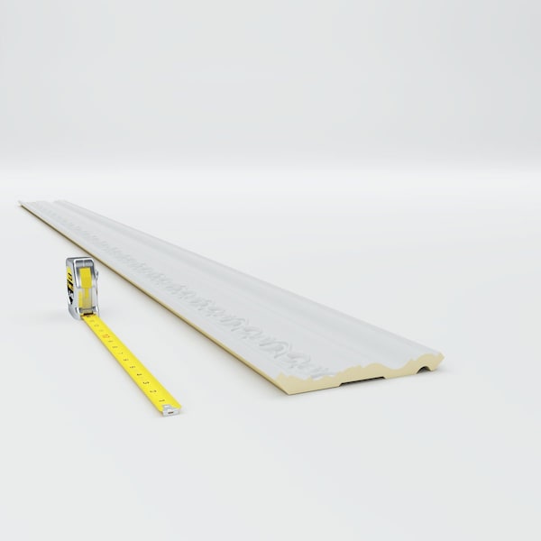 Ekena Millwork 5"H x 5 3/8"P x 7 3/8"F x 94 1/2"L, (5 1/2" Repeat), Terrones Crown Moulding - MLD05X05X07TS