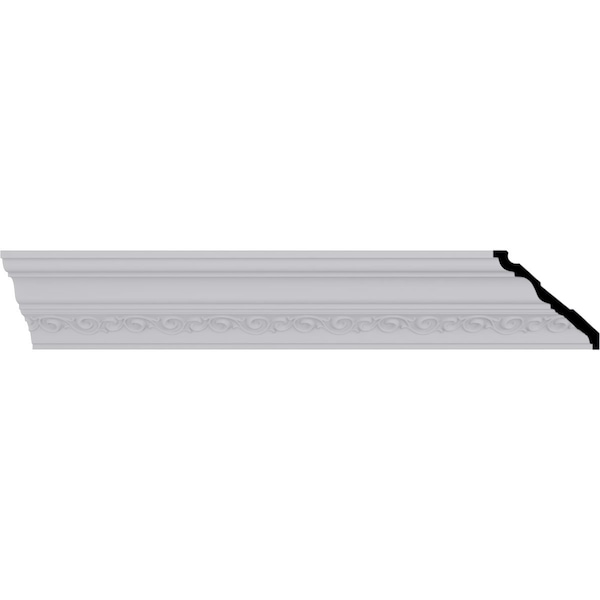 Ekena Millwork 5"H x 5 3/8"P x 7 3/8"F x 94 1/2"L, (5 1/2" Repeat), Terrones Crown Moulding - MLD05X05X07TS