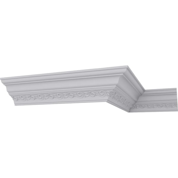 Ekena Millwork 5"H x 5 3/8"P x 7 3/8"F x 94 1/2"L, (5 1/2" Repeat), Terrones Crown Moulding - MLD05X05X07TS