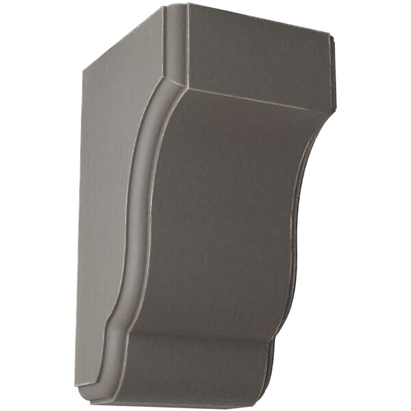 Ekena Millwork 3 1/2"W x 4"D x 6 1/2"H Capistrano Mission Wood Vintage Decor Corbel, Reclaimed Grey - CORWD03X04X06CPGY