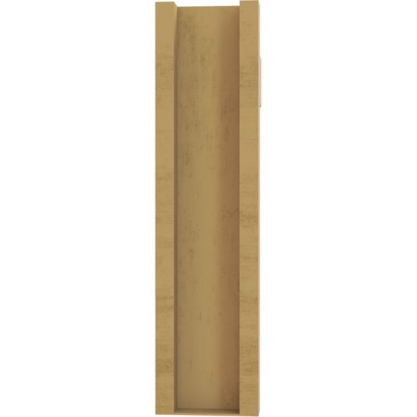 Ekena Millwork 5 1/2-in W x 22-in D x 22-in H Funston Block Rough Cedar Woodgrain TimberThane Outlooker, Primed Tan - OUTUR055X22X22FST44RCPR