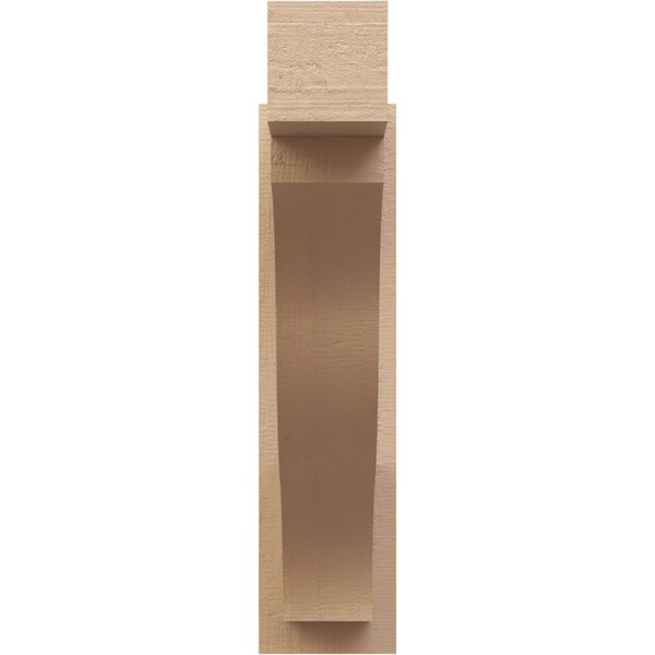 Ekena Millwork 5 1/2-in W x 22-in D x 22-in H Funston Block Rough Cedar Woodgrain TimberThane Outlooker, Primed Tan - OUTUR055X22X22FST44RCPR