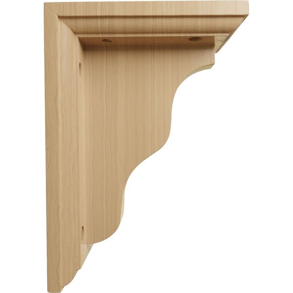 Ekena Millwork 3"W x 5"D x 7"H Hamilton Traditional Bracket, Cherry - BKT03X05X07HACH