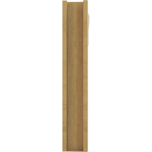 Ekena Millwork 6-in W x 24-in D x 36-in H Balboa Slat Rough Cedar Woodgrain TimberThane Outlooker, Primed Tan - OUTUR060X24X36BOA24RCPR