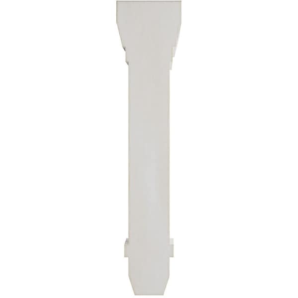 Ekena Millwork 2 1/4"W x 6"D x 10"H Stockport Wood Vintage Decor Bracket, Chalk Dust White - BKTWD02X06X10STWH