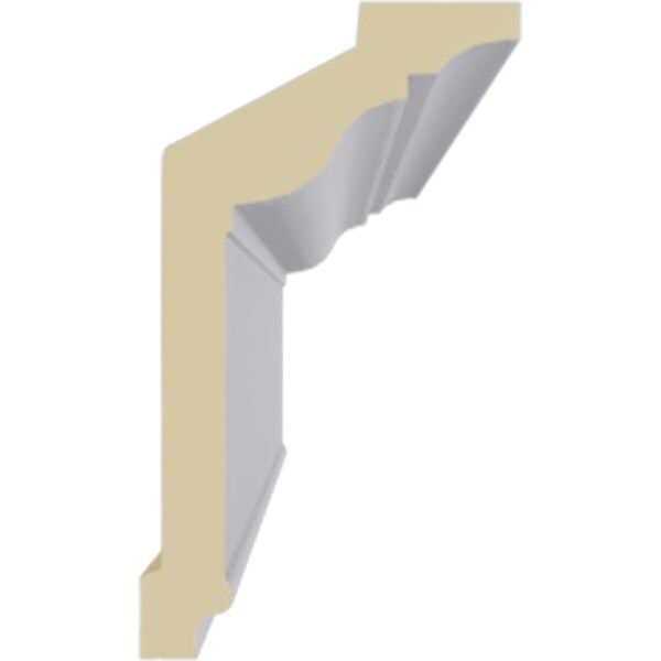 Ekena Millwork 4 3/4"H x 2 3/4"P x 5 1/2"F x 94 1/2"L Lyon Crown Moulding - MLD05X03X06LY
