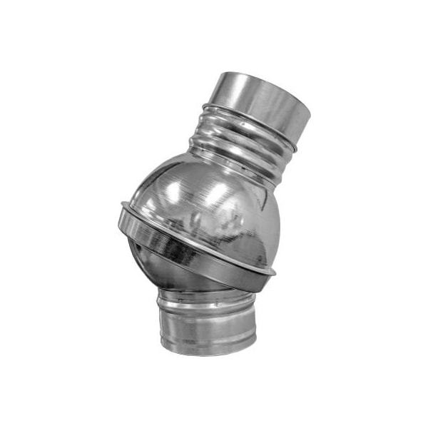 Us Duct US Duct Clamp Together Ball Joints, 10" Diameter, Galvanized - RBJ10.G