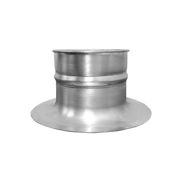 Us Duct US Duct Clamp Together Bell Mouth Hood, 8" Diameter, Galvanized, 22 Gauge - SBM08.G22