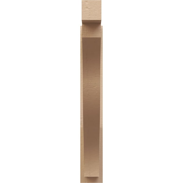 Ekena Millwork 6-in W x 36-in D x 42-in H Funston Block Rough Cedar Woodgrain TimberThane Outlooker, Primed Tan - OUTUR060X36X42FST44RCPR