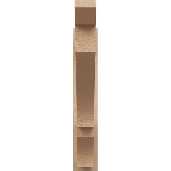 Ekena Millwork 5 1/2-in W x 32-in D x 32-in H Balboa Slat Rough Cedar Woodgrain TimberThane Outlooker, Primed Tan - OUTUR055X32X32BOA24RCPR