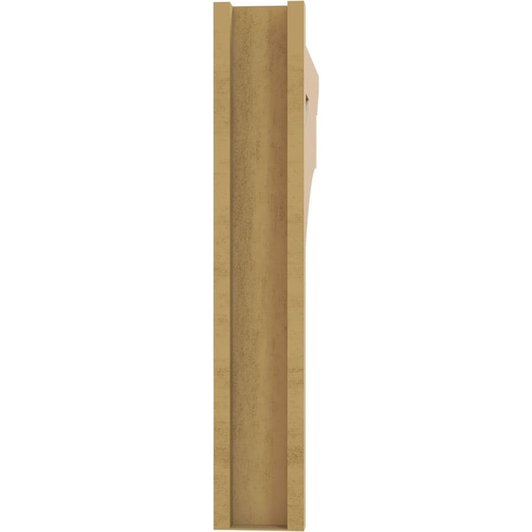 Ekena Millwork 5 1/2-in W x 32-in D x 32-in H Balboa Slat Rough Cedar Woodgrain TimberThane Outlooker, Primed Tan - OUTUR055X32X32BOA24RCPR