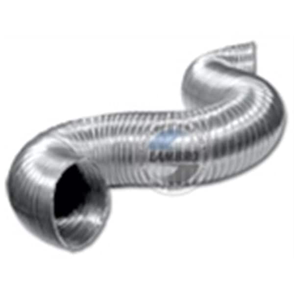 Lambro Industries 4 in. x 8 ft. Aluminum Semi-Rigid Duct, 8PK - 3122