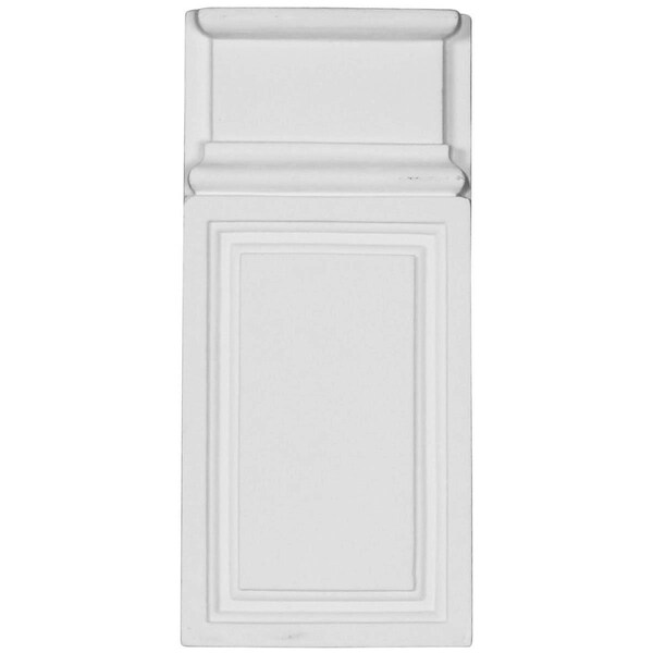 Ekena Millwork Plinth Block, Polyurethane, 9-5/8 in H, 4-3/8 in W - PB04X10X01CL