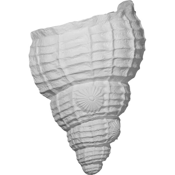 Ekena Millwork 10 1/8"W x 5 1/2"D x 12 1/2"H Sea Shell Wall Sconce - SCO10X05X12AS