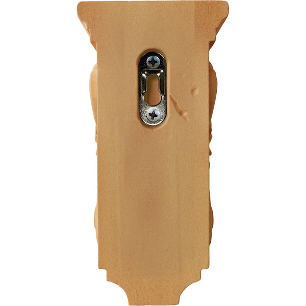 Ekena Millwork 3 1/2"W x 4"D x 7"H Small Acanthus Wood Corbel, Red Oak - CORW03X04X07ACRO