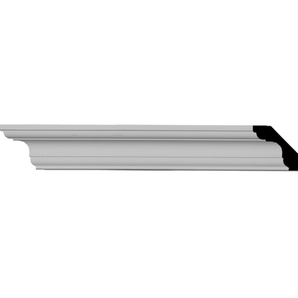 Ekena Millwork SAMPLE - 1 3/4"H x 1 3/4"P x 2 1/2"F x 12"L Edinburgh Traditional Smooth Crown Moulding - SAMPLE-MLD01X01X02ED