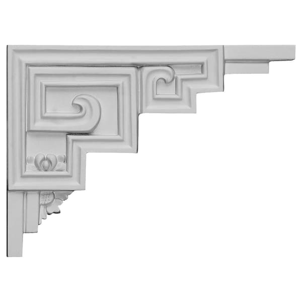 Ekena Millwork 9"W x 6 1/2"H x 1/2"D Austin Stair Bracket, Right - SB09X06ER-R