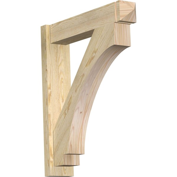 Ekena Millwork Imperial Rough Sawn Arts and Crafts Outlooker, Douglas Fir, 6"W x 28"D x 32"H - OUT06X28X32IMP03RDF