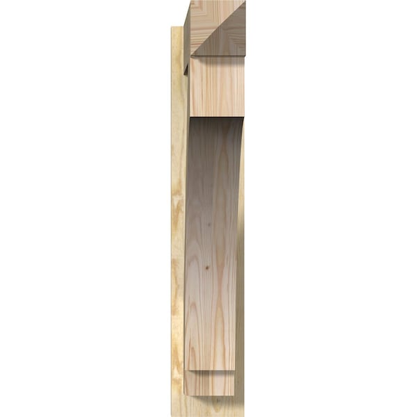 Ekena Millwork Imperial Rough Sawn Arts and Crafts Outlooker, Douglas Fir, 6"W x 28"D x 32"H - OUT06X28X32IMP03RDF
