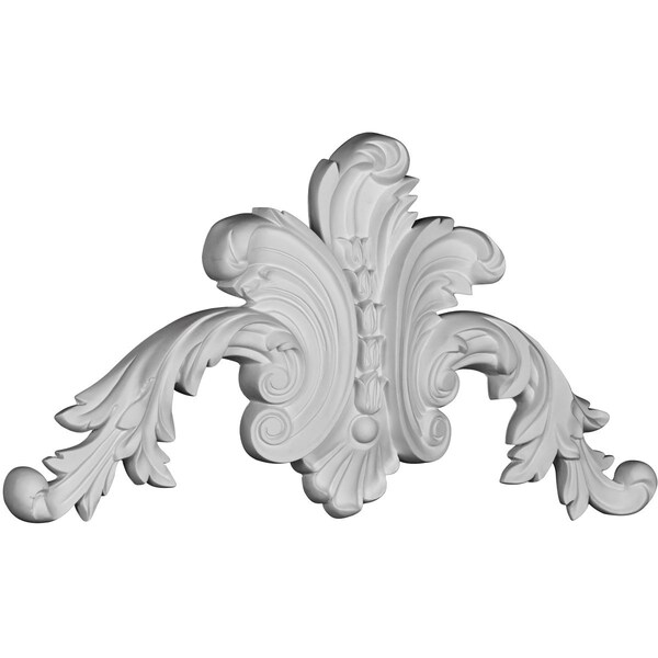 Ekena Millwork 18 1/2"W x 13 1/2"H x 1 1/2"P Beaded Center Onlay - ONL18X13X01BE