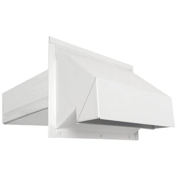 Imperial Exhaust Hood, HeavyDuty, Galvanized Steel, White, For 314 x 10 in Ducts - VT0515