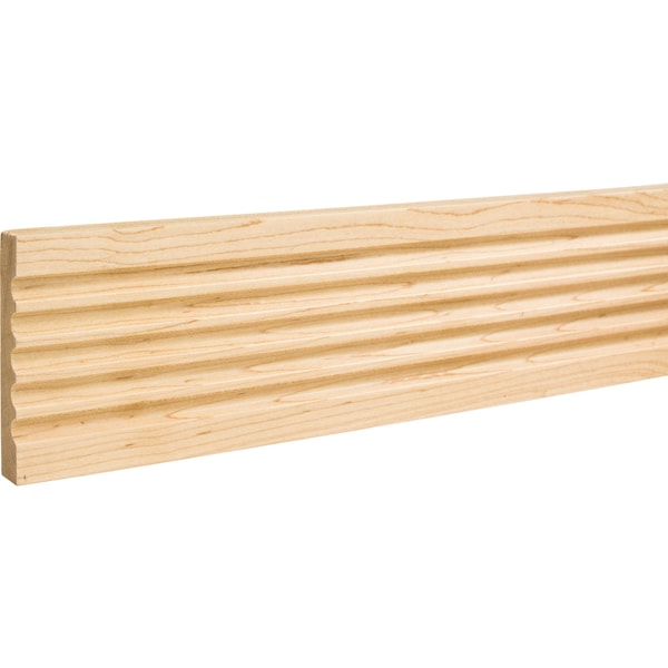 Hardware Resources Alder, 96" L, 3-1/2" H, Unfinished - FLT3ALD