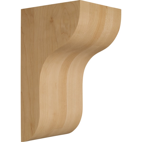 Osborne Wood Products 10 x 4 3/4 x 5 1/2 Providence Contemporary Bracket in Red Oak - 8018O