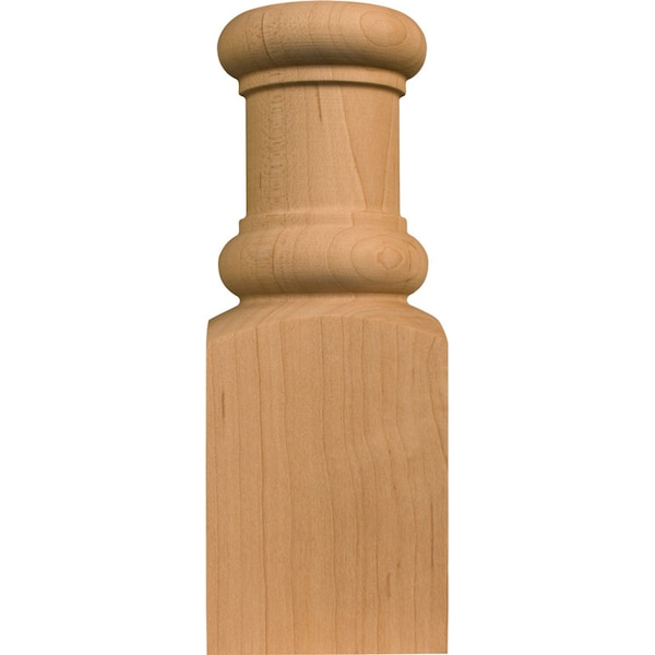 Osborne Wood Products 5 1/2 x 2 x 1 Sm. Half Round Plinth with Spool (5.5inch) in Hickory - 7101H