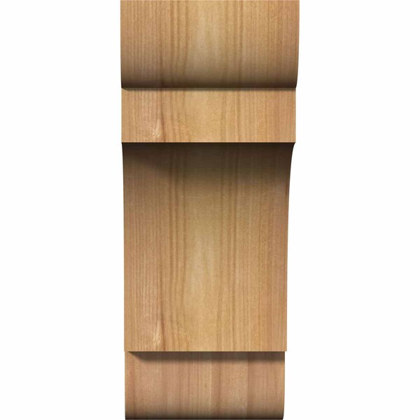 Ekena Millwork New Brighton Rough Sawn Corbel, Western Red Cedar, 4"W x 6"D x 10"H - COR04X06X10NEB00RWR