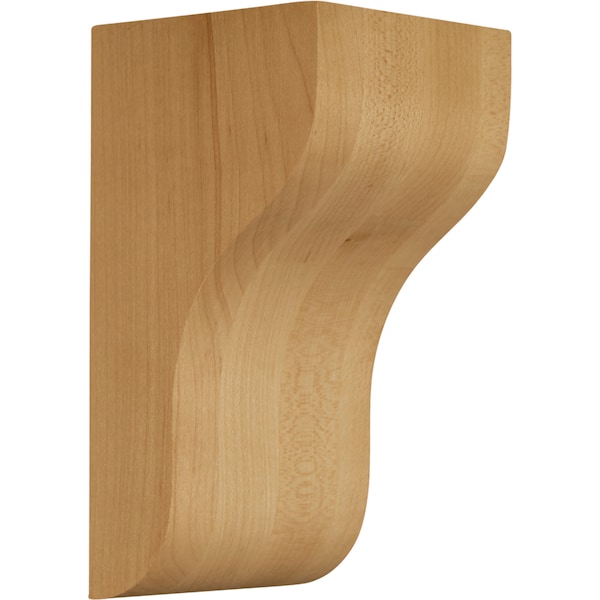 Osborne Wood Products 6 x 3 x 3 Little Rock Contemporary Bracket in White Oak - 8004WO